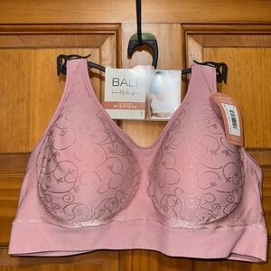 Bali Women's Beautifully You Seamless Wireless Bra - Rose Color - XL